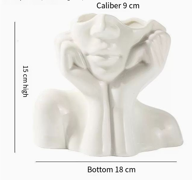 Ceramic Body Art Vase